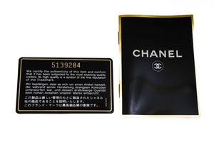 CHANEL Full Flap Chain Shoulder Bag Clutch Black Quilted Lambskin p74 hannari-shop