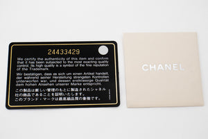 CHANEL Lammleder Perlen Geldbörse an Kette WOC Doppelreißverschluss Kettentasche L17