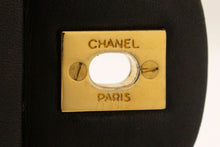 CHANEL Classic Double Flap 10" Chain Shoulder Bag Black Lambskin p10 hannari-shop