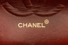 CHANEL Classic Double Flap 10" Chain Shoulder Bag Black Lambskin p99 hannari-shop