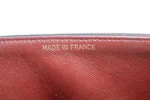 CHANEL Classic Double Flap 10" Chain Shoulder Bag Black Lambskin p99 hannari-shop