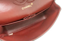 CHANEL Classic Double Flap 10" Chain Shoulder Bag Black Lambskin p99 hannari-shop