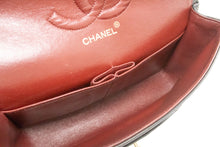 CHANEL Classic Double Flap 10" Chain Shoulder Bag Black Lambskin p99 hannari-shop