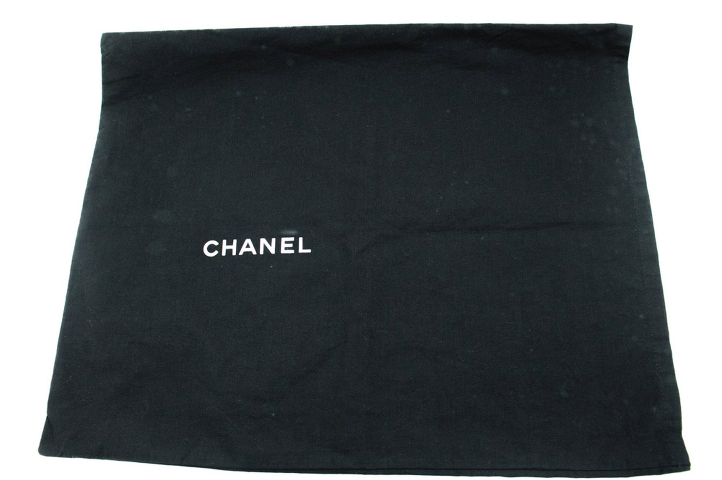 CHANEL Classic Large 11" Chain Shoulder Bag W Flap Black Caviar L66