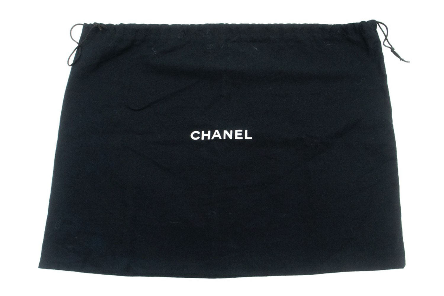 CHANEL Classic Double Flap 10" Chain Shoulder Bag Black Lambskin ad8 hannari-shop