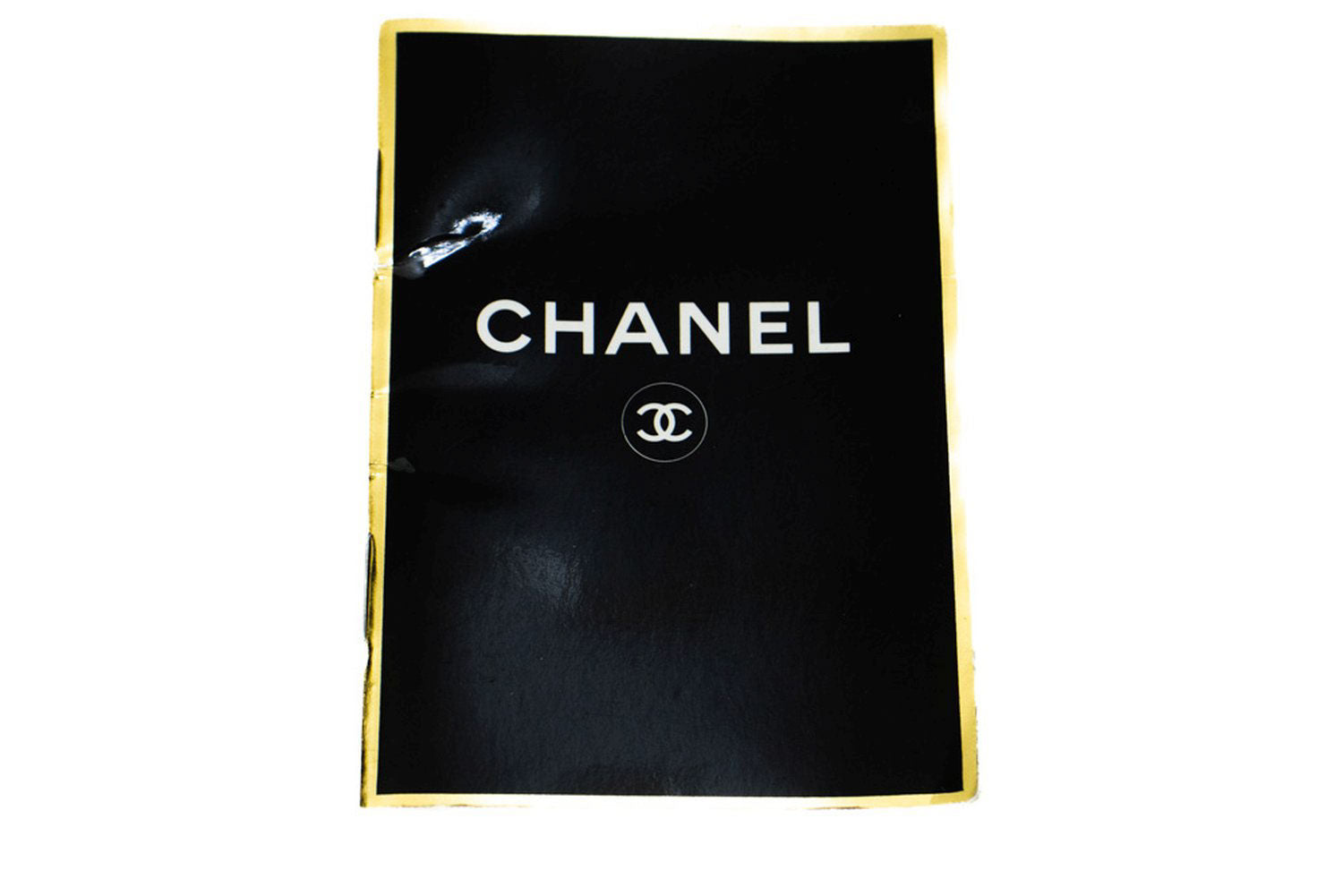 CHANEL Classic Double Flap 10" Chain Shoulder Bag Black Lambskin ac9 hannari-shop