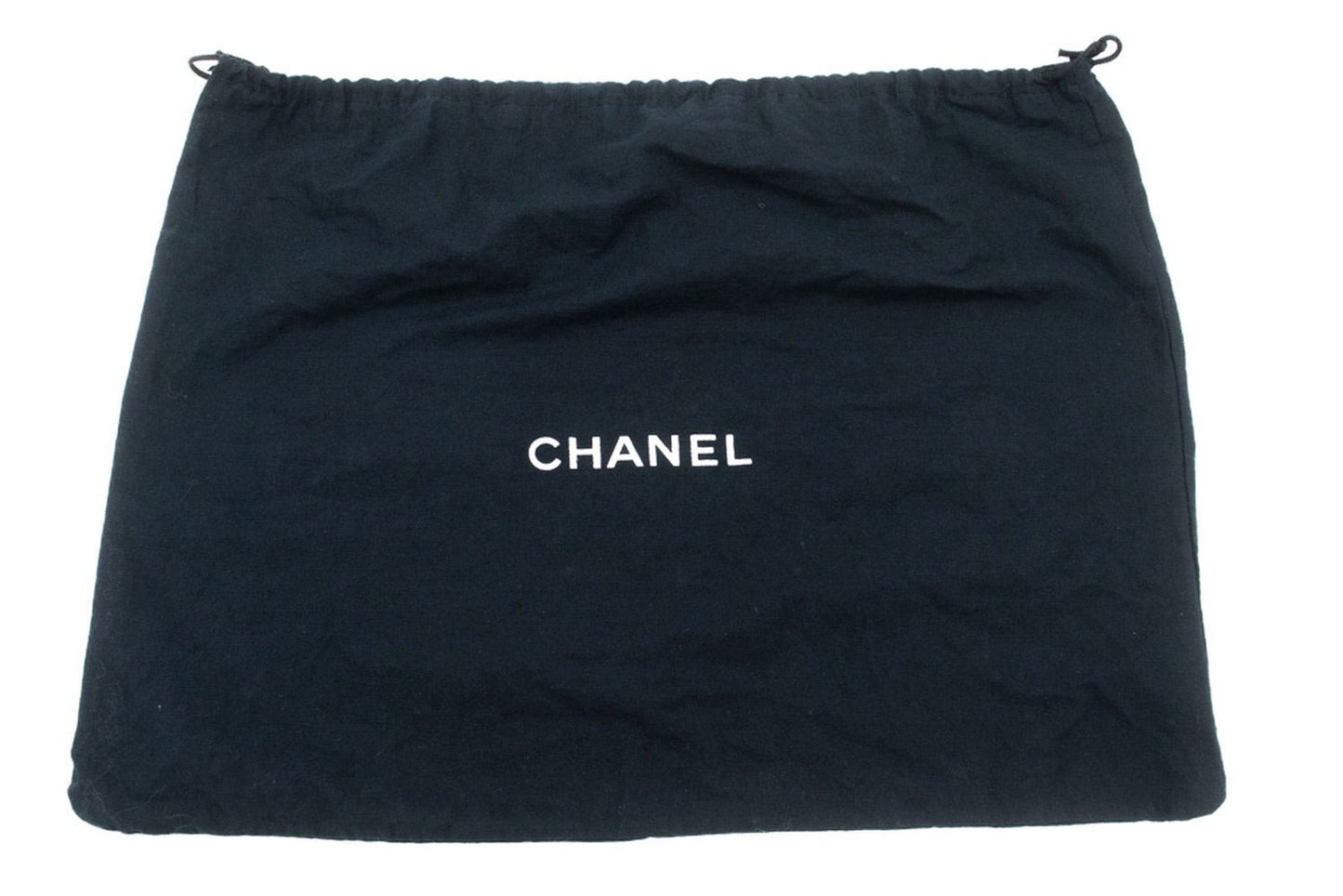 CHANEL Classic Double Flap 10" Chain Shoulder Bag Black Lambskin ac9 hannari-shop