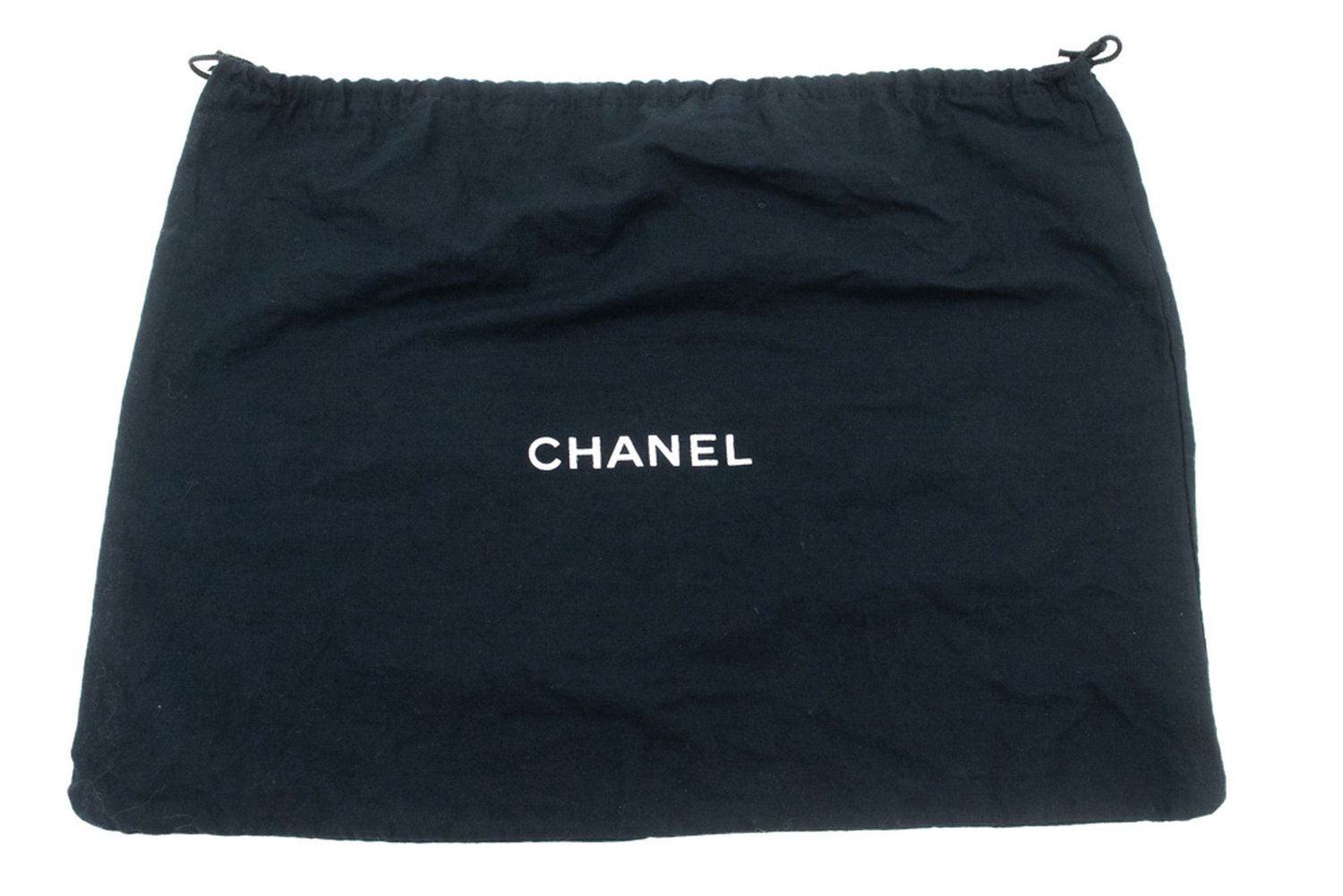 CHANEL Classic Double Flap 10" Chain Shoulder Bag Black Lambskin ac9 hannari-shop