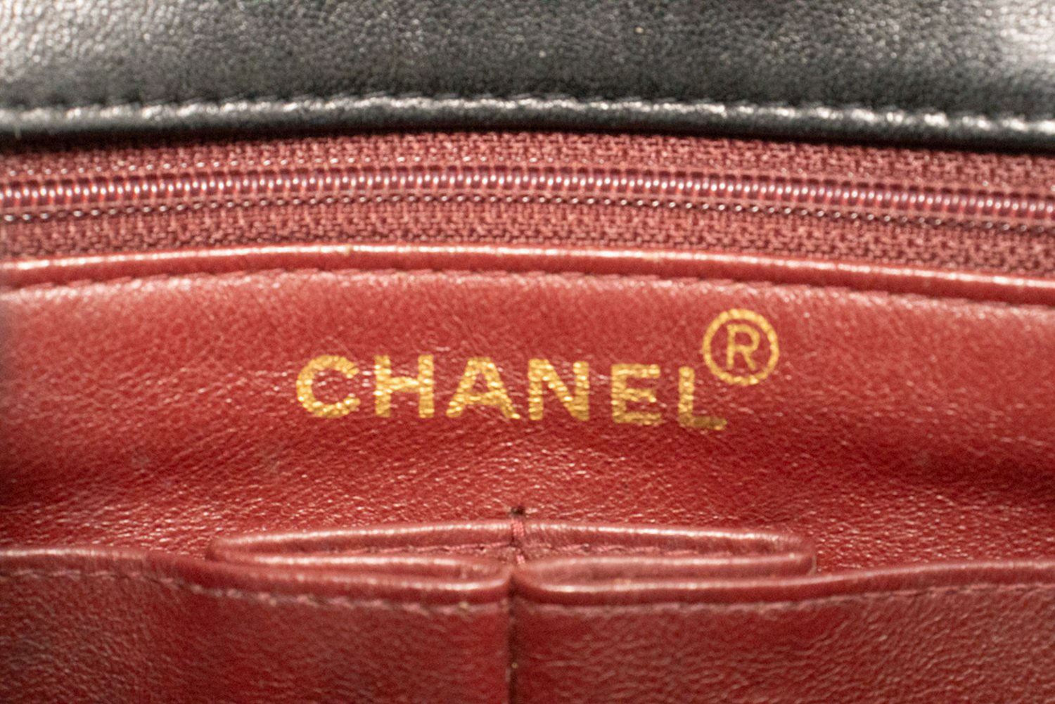 CHANEL Mini Square Small Chain Shoulder Bag Crossbody Black Lamb ag3 hannari-shop