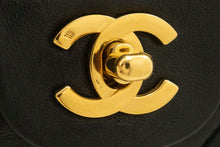 CHANEL Classic Double Flap Borsa a Spalla con Catena 10" in Pelle di Agnello Nera ag5 hannari-shop