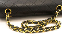 CHANEL Classic Double Flap Borsa a Spalla con Catena 10" in Pelle di Agnello Nera ag5 hannari-shop