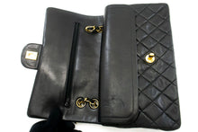 CHANEL Classic Double Flap Borsa a Spalla con Catena 10" in Pelle di Agnello Nera ag5 hannari-shop