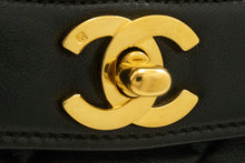 CHANEL Diana Flap Chain Shoulder Bag Black Quilted Lambskin Purse ah2 hannari-shop