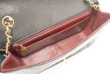 CHANEL Diana Flap Chain Shoulder Bag Black Quilted Lambskin Purse ah2 hannari-shop