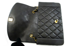CHANEL Diana Flap Chain Shoulder Bag Black Quilted Lambskin Purse ah2 hannari-shop