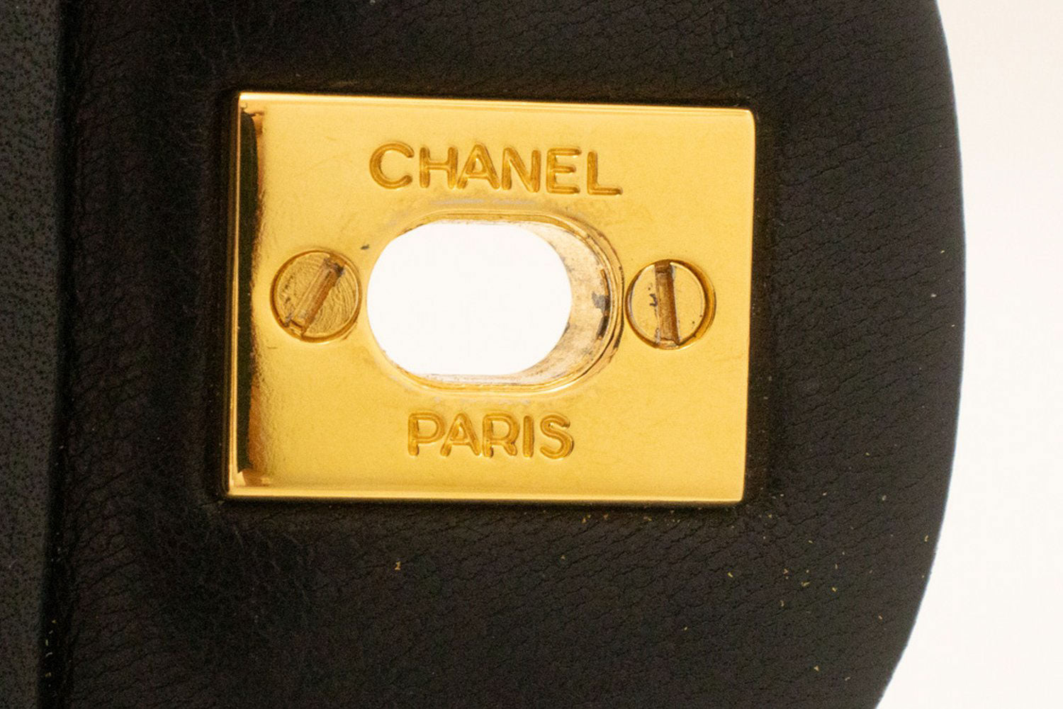 CHANEL Classic Double Flap 9" Chain Shoulder Bag Black Lambskin ak5 hannari-shop