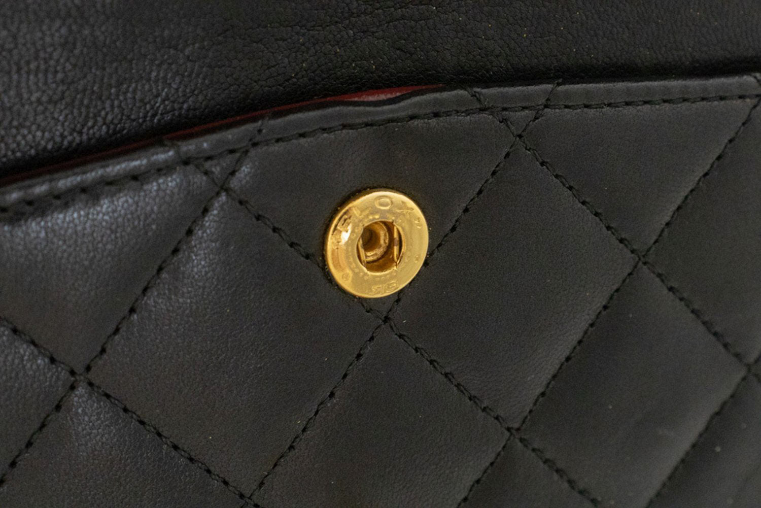 CHANEL Classic Double Flap 9" Chain Shoulder Bag Black Lambskin ak5 hannari-shop