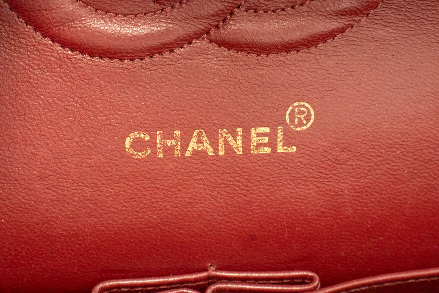 CHANEL Classic Double Flap 10" Chain Shoulder Bag Black Lambskin ah7 hannari-shop