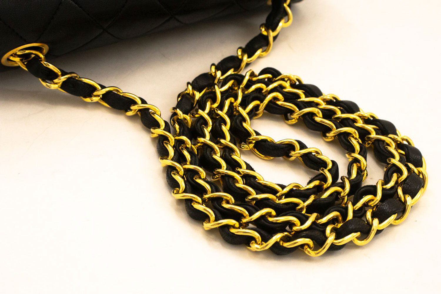 CHANEL Mini Square Small Chain Shoulder Bag Crossbody Black ai2 hannari-shop