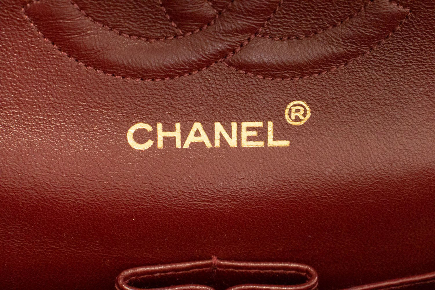 CHANEL Classic Double Flap 10" Chain Shoulder Bag Black Lambskin aj5 hannari-shop