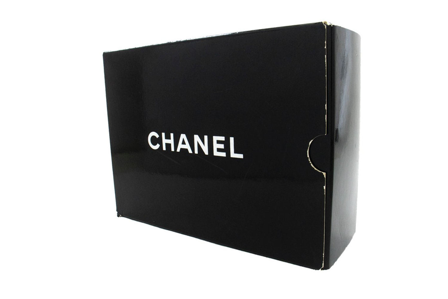 CHANEL Classic Double Flap 10" Chain Shoulder Bag Black Lambskin aj5 hannari-shop