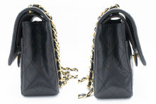 CHANEL Classic Double Flap Borsa a Spalla con Catena 10" in Pelle di Agnello Nera ag5 hannari-shop
