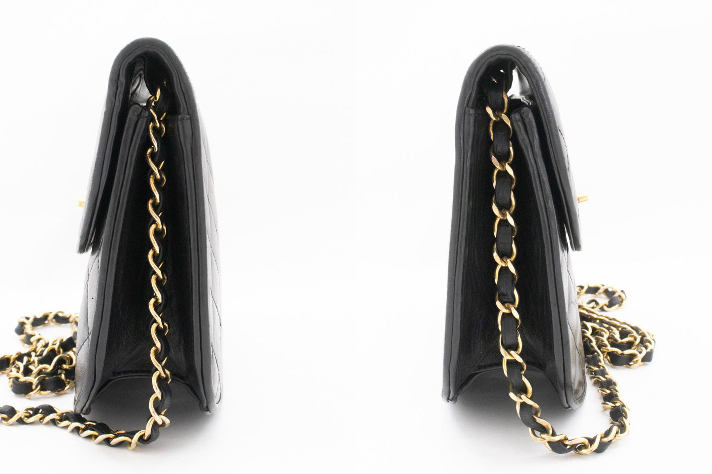 CHANEL Paris Limited Vintage Small Chain Shoulder Bag Black ai8 hannari-shop
