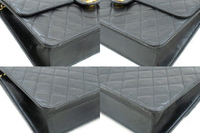 CHANEL Chain Shoulder Bag Clutch Black Quilted Flap Lambskin Purse n62 hannari-shop