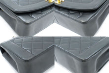 CHANEL Diana Flap Chain Shoulder Bag Black Quilted Lambskin Purse ah2 hannari-shop