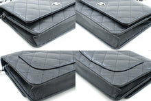CHANEL Grained Calfskin Wallet On Chain WOC Black Shoulder Bag n94 hannari-shop