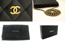 CHANEL Caviar Wallet On Chain WOC Black Shoulder Bag Crossbody n45 hannari-shop
