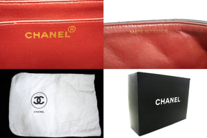 CHANEL Diana Flap Chain Shoulder Bag Black Quilted Lambskin Purse n18 hannari-shop