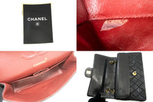 CHANEL Classic Double Flap Borsa a Spalla con Catena 10" in Pelle di Agnello Nera ag5 hannari-shop