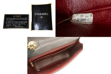 CHANEL Classic Large 11" Chain Shoulder Bag Flap Black Lambskin n20 hannari-shop