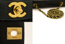 CHANEL Diana Flap Chain Shoulder Bag Black Quilted Lambskin Purse ah2 hannari-shop