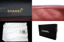 CHANEL Mini Square Small Chain Shoulder Bag Crossbody Black Lamb m44 hannari-shop