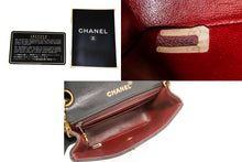 CHANEL Mini Square Small Chain Shoulder Bag Crossbody Black Lamb m44 hannari-shop