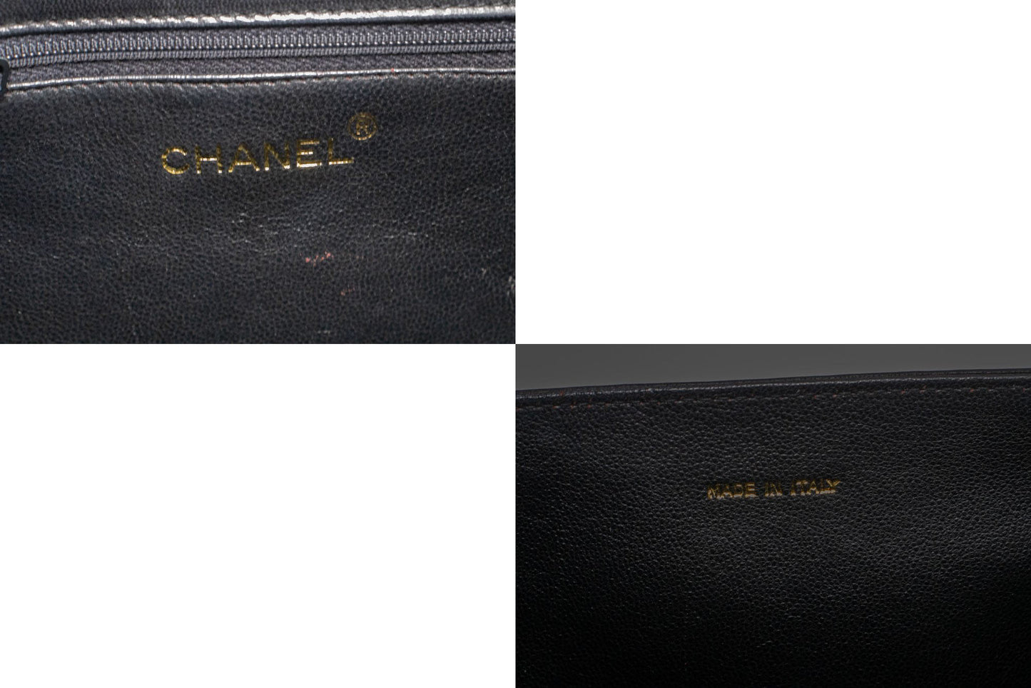 CHANEL Vintage Full Flap Small Chain Shoulder Bag Black Quilted ah6 hannari-shop