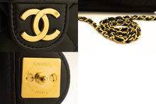 CHANEL Small Chain Shoulder Bag Clutch Black Quilted Flap Lambskin n79 hannari-shop