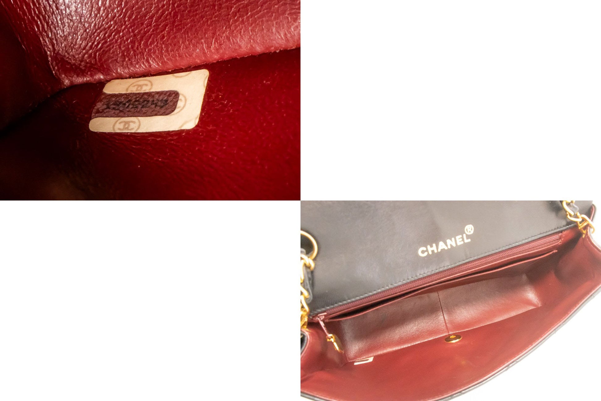 CHANEL Diana Flap Chain Shoulder Bag Black Quilted Lambskin ak2 hannari-shop