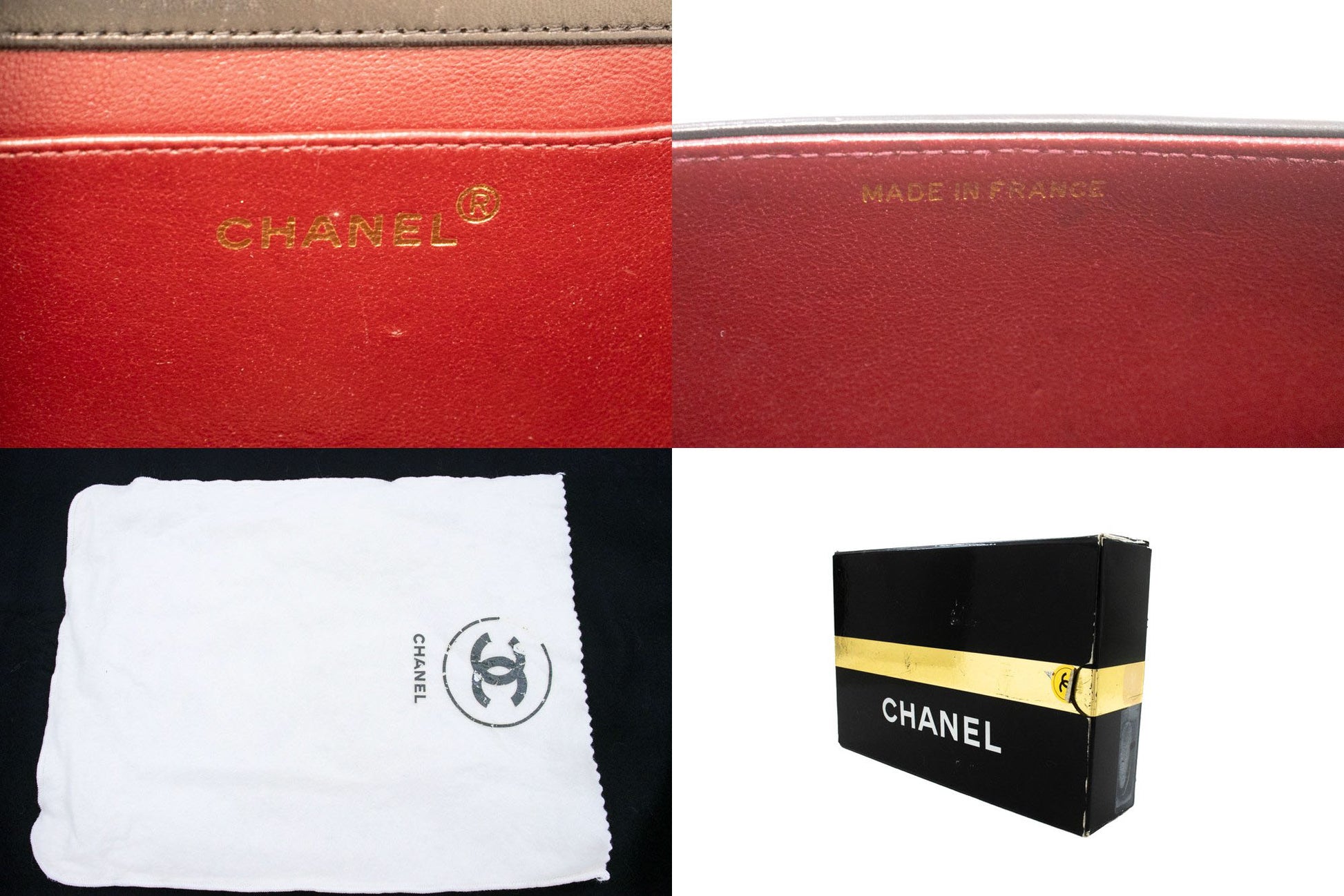 CHANEL Full Flap Small Chain Shoulder Bag Clutch Black Quilted aj1 hannari-shop