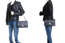 CHANEL Classic Double Flap Borsa a Spalla con Catena 10" in Pelle di Agnello Nera ag5 hannari-shop
