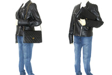 CHANEL Chain Shoulder Bag Clutch Black Quilted Flap Lambskin Purse n62 hannari-shop