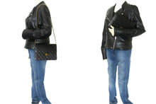 CHANEL Small Chain Shoulder Bag Clutch Black Quilted Flap Lambskin n79 hannari-shop
