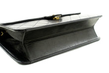 CHANEL Chain Shoulder Bag Clutch Black Quilted Flap Lambskin Purse m23 hannari-shop