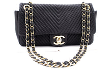 Chanel Chevron V-Stitch Leather Chain Shoulder Bag Single Flap Mat k59 hannari-shop