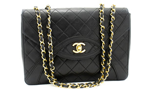 CHANEL Vintage Classic Chain Shoulder Bag Single Flap Quilted Lamb L11 hannari-shop