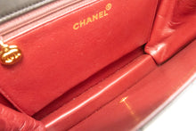 CHANEL Chain Shoulder Bag Clutch Black Quilted Flap Lambskin Purse m23 hannari-shop