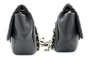 Chanel Chevron V-Stitch Leather Chain Shoulder Bag Single Flap Mat k59 hannari-shop