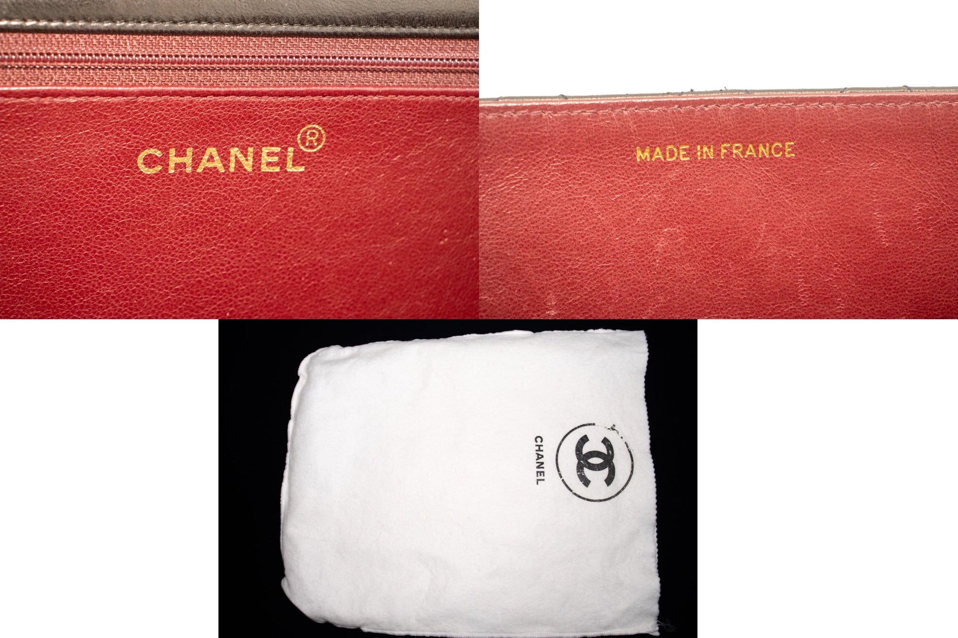 CHANEL Small Chain Shoulder Bag Clutch Black Quilted Flap Lambskin L81 hannari-shop